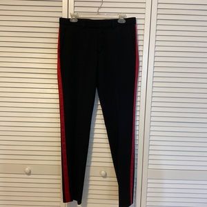 Dior men’s slacks red satin stripe detail - rare vintage